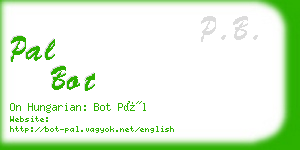 pal bot business card